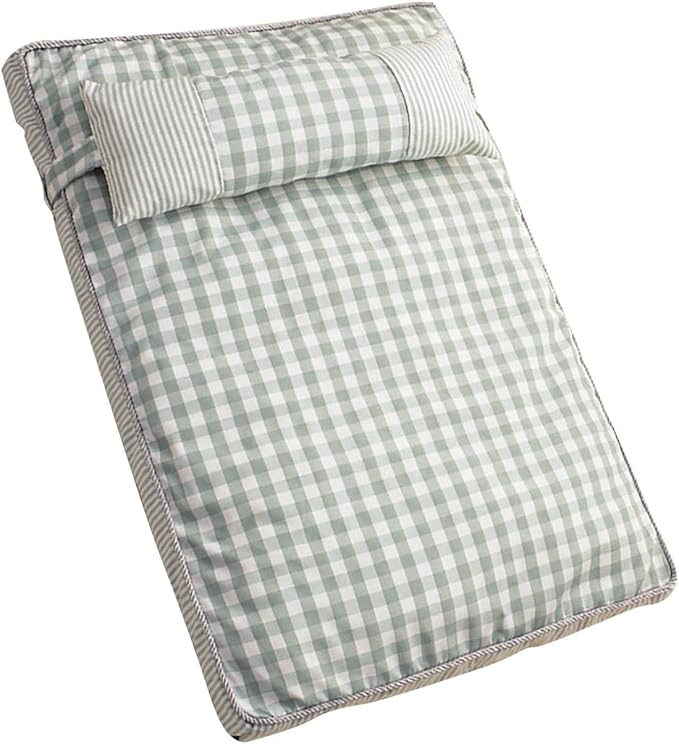 Dog Sofa Bed, Removable Washable Cover, 4 Season Universal, Soft Plush Plaid Cat Bed, Comfortable Pet Supplies (M)
