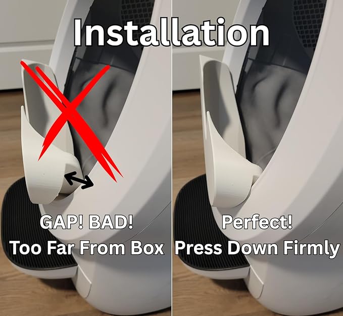 Pee Guard Max Shield Step for Litter-Robot 4 : Anti-Flicking, One-Piece Design (Black Pee Guard w/Leveler)