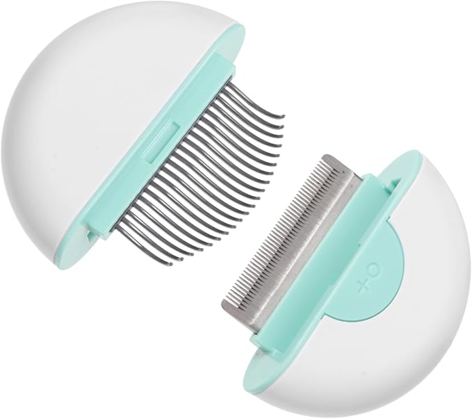 Toyvian Pet Cat Grooming Comb Cat Hair Removal Tool for Shedding Cleaning Lightweight Compact Design for Removing Loose Fur