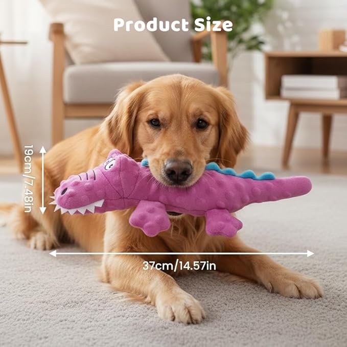 Indestructible Dog Toys for Aggressive Chewers, 2026 New Squeaky Dog Toys for Aggressive Chewers Dogs, Puppy, Interactive Squeaky Durable Teething Toys for Small Medium Large Pets (Blue)