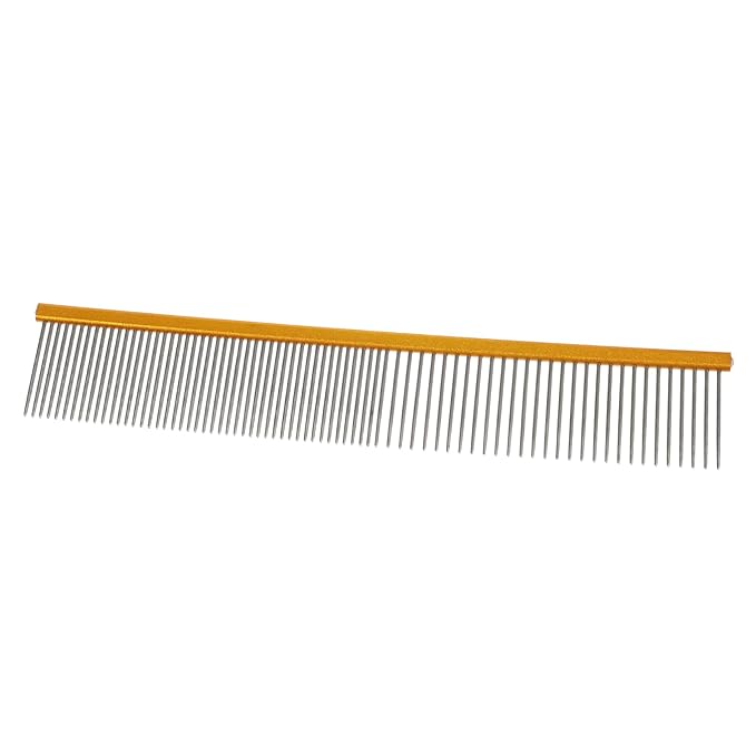 Toyvian Grooming Comb for Cats and Dogs Portable Pet Hair Comb for Easy Knot Removal Rounded Needles for Gentle Grooming for Daily Use and Bathing