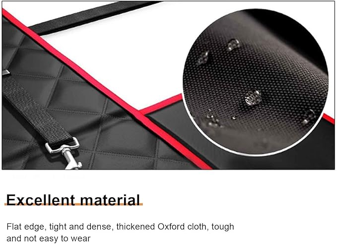 Front Seat Pet Mat for BMW 2012-2018 Serie 3 F30 F31, Foldable Portable Dog Carrier Travel Basket Cat Puppy Kitten Cushion Protective Pad Supplies,Black