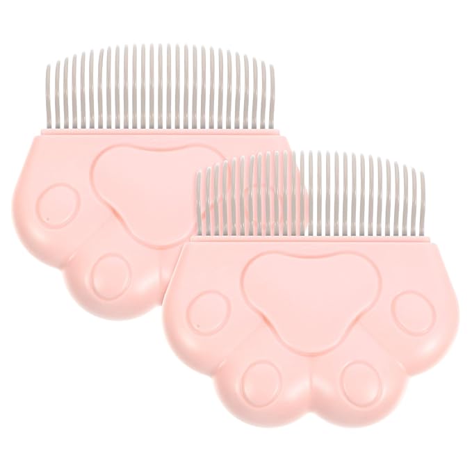 SUPVOX 2pcs Cat Grooming Combs for Removal Bristle Design Lightweight Portable for Cats Dogs
