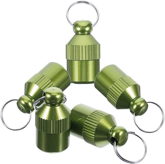Cabilock 5pcs Aluminum Alloy Dog Collar Id Tags Anti-Lost Hanging Pet Name Tags for Puppies and Cats, Green Sturdy Pet Address Plate for Dog Supplies