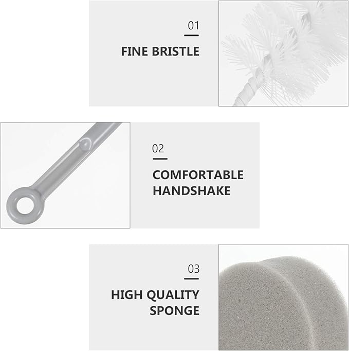 Mipcase 9 Pcs Dog Cat Water Fountain Cleaning Set Pet Drinking Dispenser Brush Cup Cleaner for Pet Water Fountain