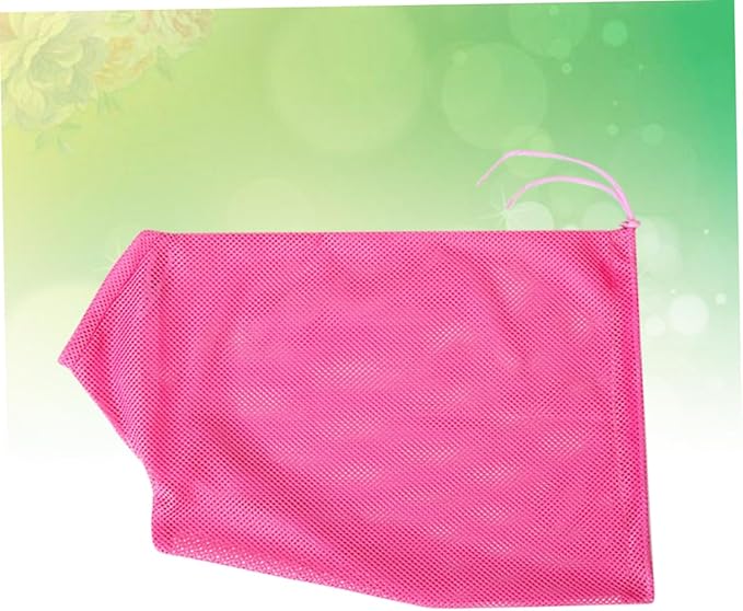 Breathable Mesh Cat Washing Bag Grooming Tool Restraint Pull Rope Pet Supplies for Nail Trimming and Bathing Pink