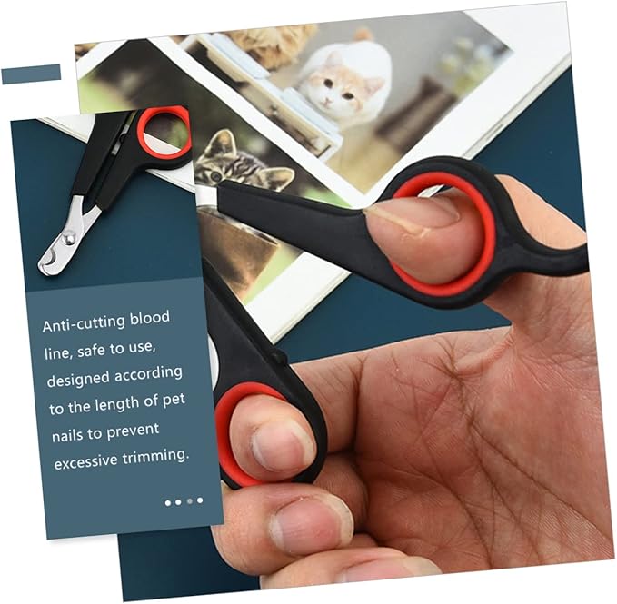 6pcs Ergonomic Pet Nail Clippers for Dogs Cats Trimmers for Grooming for All Breeds Lightweight and Design