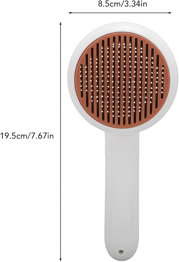 Focket Cat Brushes for Indoor Cats, Rechargeable Electric Shedding Brush with Nail Grinder for Prep, Self-Cleaning Skin Grooming for Pet Hair Removal