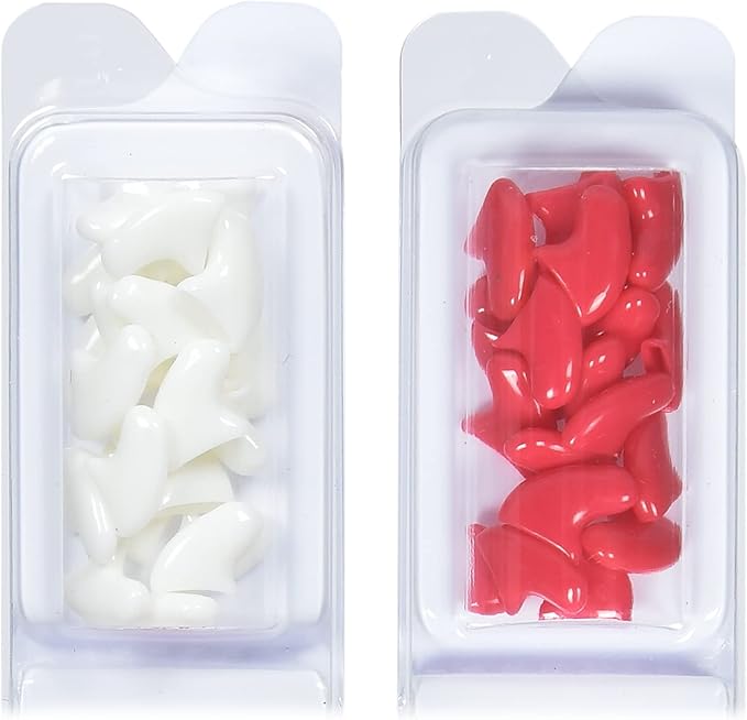 Kitty Caps Nail Caps for Cats Pure White and Coral Red, Large - Safe, Stylish & Humane Alternative to Declawing Cat Nail Caps Stops Snags and Scratches (Pack of 3)