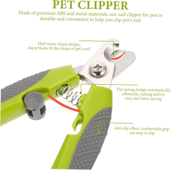 Milisten Household Cat Clipper Ergonomic Nail Trimmer for Cats and Dogs Convenient Design High Sharpness Blades Suitable for Pet Safe and Comfortable Grip