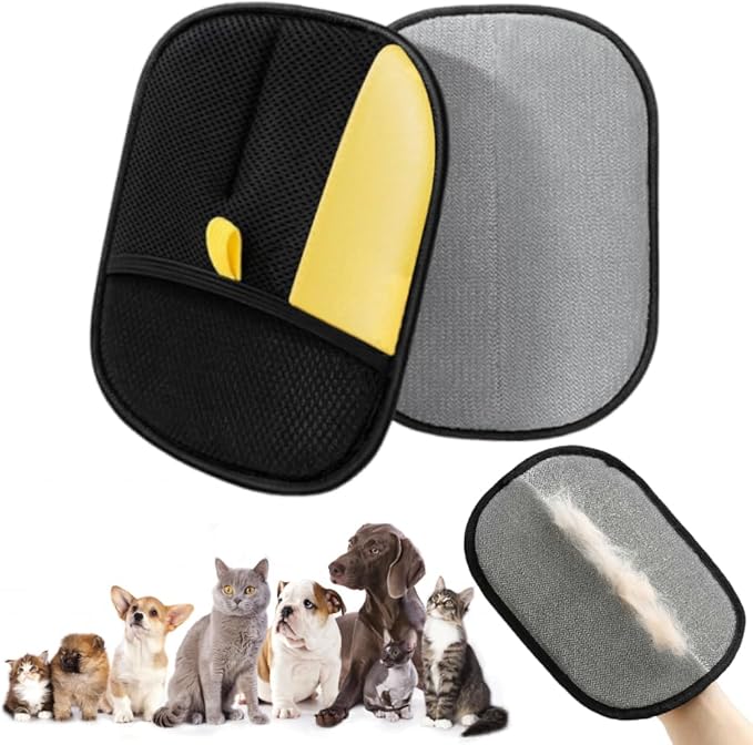 RAPTURA Purepat Hair Removal Glove, Hair Remover Glove for Pet, Pet Hair Removal Glove for Cats & Dogs, Cat Grooming Gloves for Hair Removal, Reusable Pet Hair Remover Glove (1PCS)