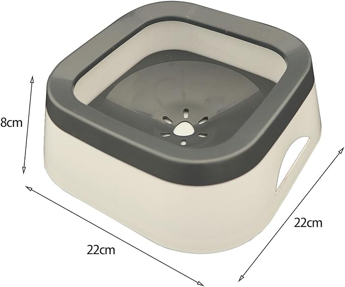 Dog Water Bowl Dispenser Water Feeder for Dogs Feeder Cat Dog Supplies Cat Bowls Water Dispenser for Pet Messy Drinkers Kitten, Gray