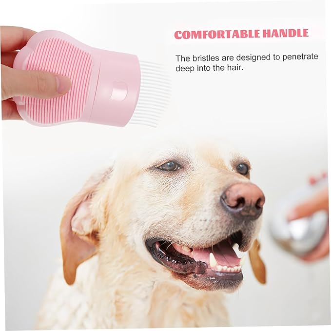 Toyvian Cat Grooming Comb PET Hair Remover Brush for Cats and Dogs Dual-Sided Massage and Dematting Tool for Long and Short Hair