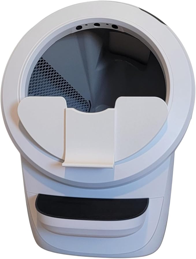 Pee Guard Max Shield Step for Litter-Robot 4 : Anti-Flicking, One-Piece Design (White Pee Guard Shield)