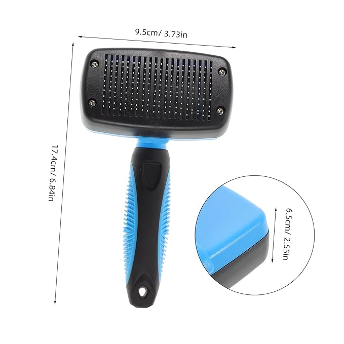 KESYOO Cat Grooming Brush Self- Pet Hair Removal Tool for Dogs and Cats Ergonomic Design for Daily Use for Shedding and De-shedding