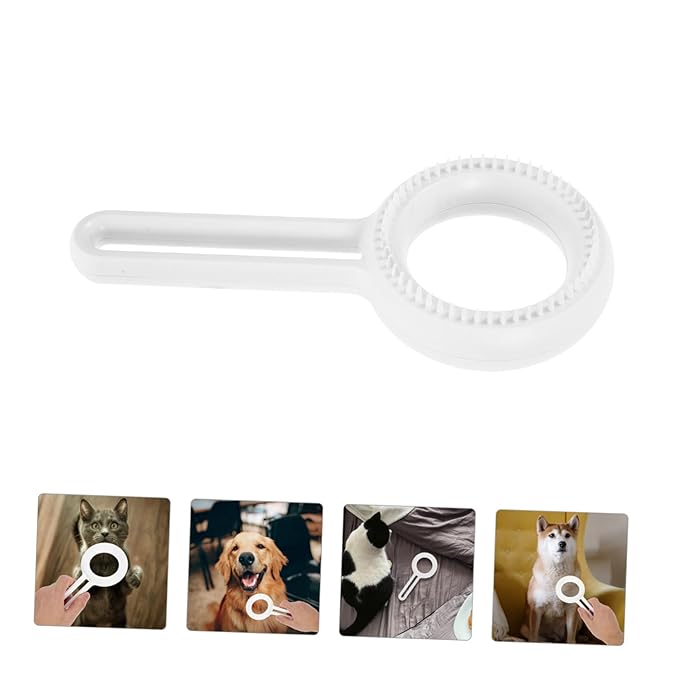 Toyvian Pet Grooming Comb for Cats and Double-sided Deshedding Tool for Efficient Fur Removal Abs Material Indoor Pet Grooming