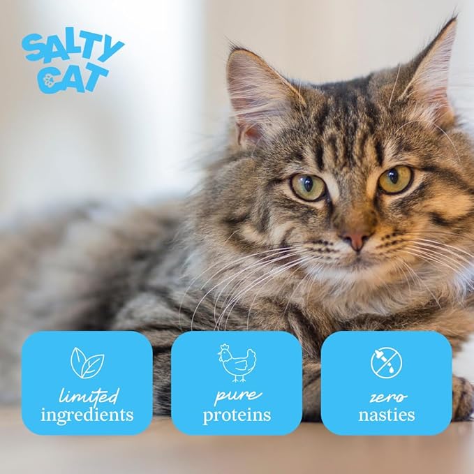 Salty Cat Captain’s Catch Dinner Paté Variety Pack Cat Food for Cats, 12 Cans (3 oz Each)