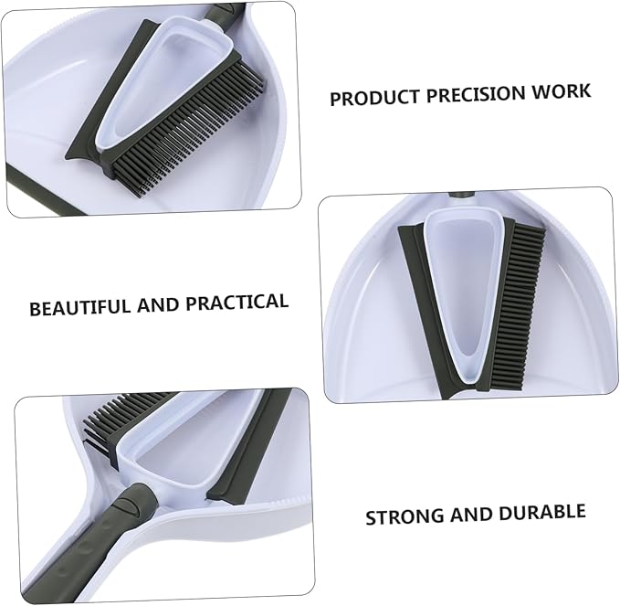 VOSAREA Pet Grooming and Cleaning Set - 1 Set Pet Hair Broom with Dustpan for Easy Removal - Ideal for Home Cleaning Cat and Dog Grooming Compact and Convenient for Small Spaces