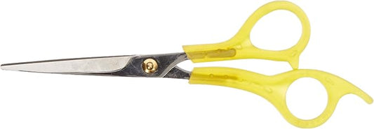 TAMSCO Neon Plastic Handle Shear 5.5-Inch Plastic Stainless Steel Body Finger Rest Plastic Handle5.5-Inch