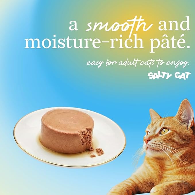 Salty Cat Captain’s Catch Dinner Paté Variety Pack Cat Food for Cats, 12 Cans (3 oz Each)