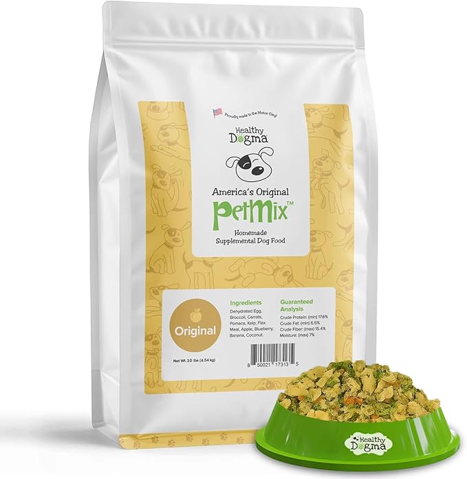 Healthy Dogma Original PetMix – USA Made Dehydrated Dog Food for Allergies, Ideal for Small & Large Breeds (Original, 10 lbs)