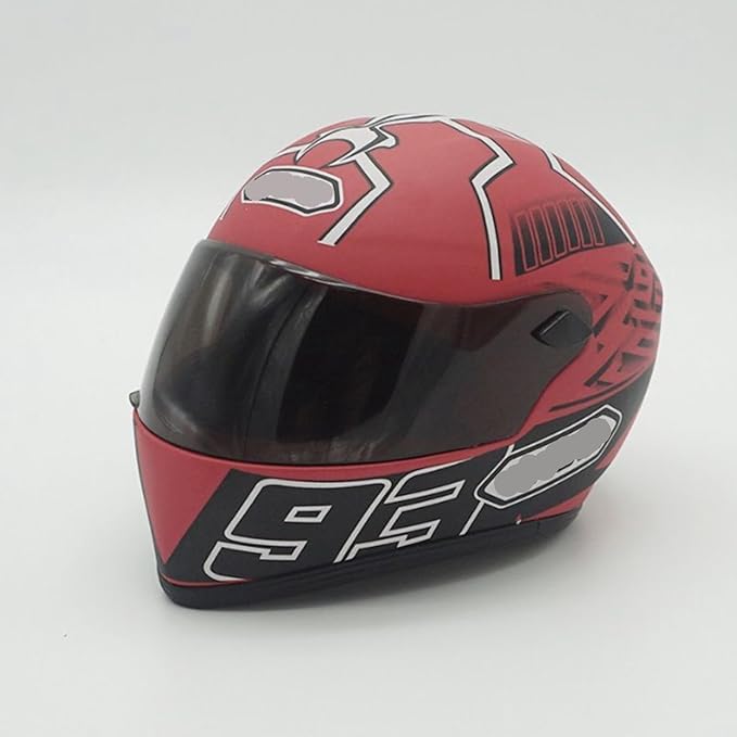 Pet Motorcycle Helmet Dog/Cat Full Face Motorcycle Helmet Outdoor Motorcycle Bike Riding Helmet Hat for Cat Dog Doggie Puppy Kitten Pet Supplies Racing Car Fan Collectible Small Gift (Red93)