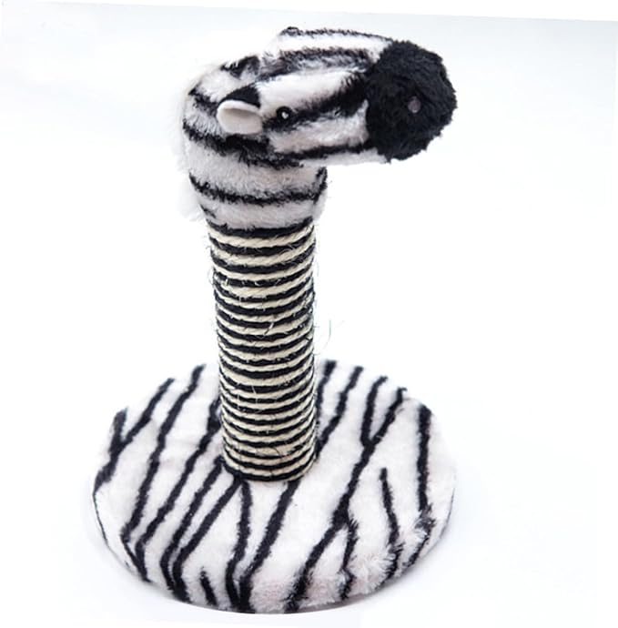 GLEAVI 2pcs Cat Scratching Posts with Animal Patterns Vertical Cat Climber and Comfortable Floor Scratching Pole and Kittens Small Size