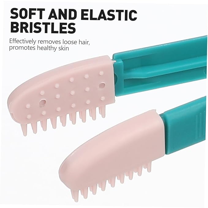 Yardwe 4pcs Cat Grooming Comb Lightweight Kitten Cleaning Brush for Tear Stains Dead Hair Ergonomic Design for Easy Combing Suitable for Long Haired Cats