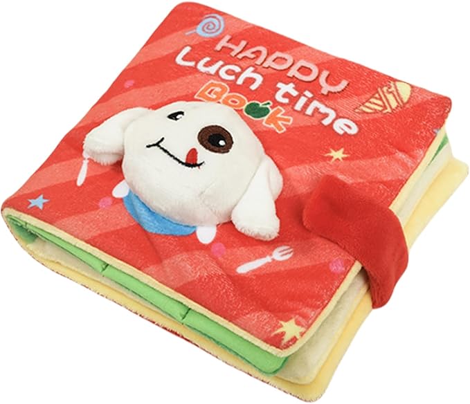 Squeaky Snuffle Mat - Pets Puzzle Toys, Cute Slow Feeder, Pet Snacks & Educational Toys | Puppy Lunch Box Book Dog Treat Puzzle Dog Feeding Mat Interactive Toy Plush for Pet Supplies
