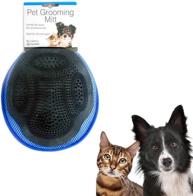2 Pet Brush Hair Remover Grooming Cat Dog Massage Bath Fur Glove Comb Scrub