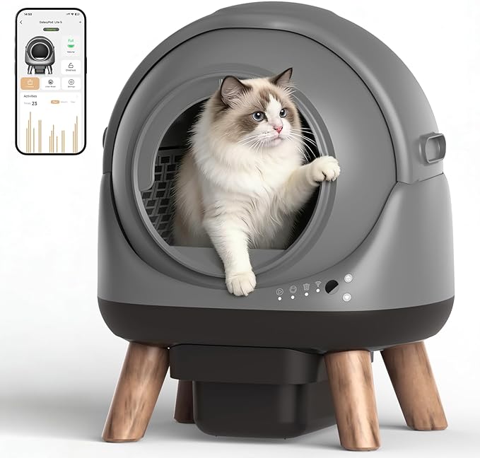 Self Cleaning Litter Box for Multiple Cats