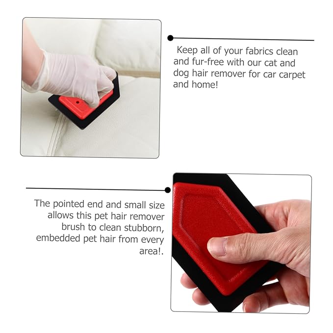 TOYANDONA Portable PET Hair Remover for Clothes and Furniture Mini Dog and Cat Grooming Brush Reusable Design Effective Fur Removal Tool for Home and Car