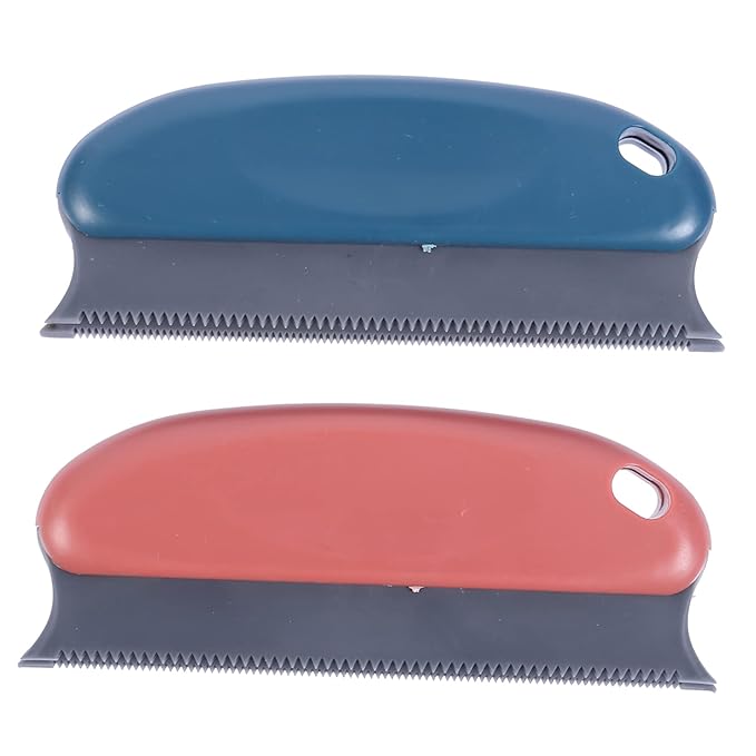 2pcs Pet Grooming Brush for and Cats Hair Removal Tool for Short Fur Gentle Deshedding and Cleaning Comb Colors
