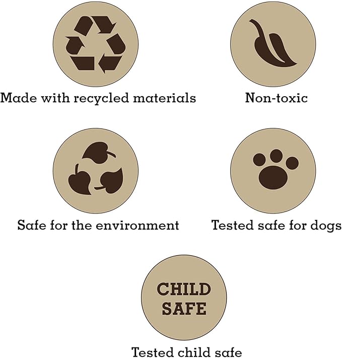 2-Pack Eco-Friendly Durable Squeaky Dog Toys – Cotton Canvas Interactive Chew Toy Set – Ducky & Dawgy (White)