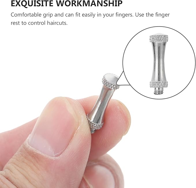 IMIKEYA 12pcs Stainless Steel Scissor Tail Nails Double-head Decorative Finger Rest Hair Clippers Parts for Pet Grooming Tools