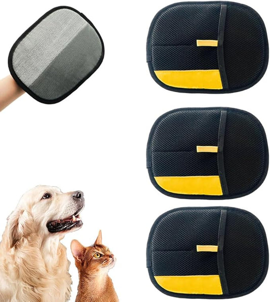 Pet Hair Remover Gloves, 2026 Upgraded Washable Pet Grooming Gloves,Pet Hair Removal Glove for Cats & Dogs, Reusable Double Sided Electrostatic Pet Hair Remover (2)