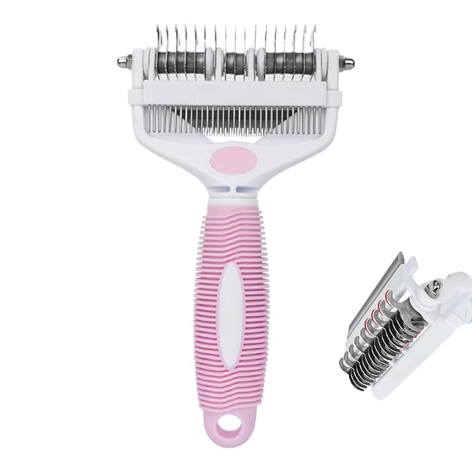 Dog Brush for Shedding,Safety Ergonomic Pet Supplies,Cat Hair Brush Undercoat Detangling Comb | for Small Medium Long Short Puppy Kitten Home Indoor Travel
