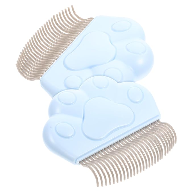SUPVOX 2pcs Cat Grooming Supplies Cat Deshedding Comb Pet Hair Removal Combs for Flea