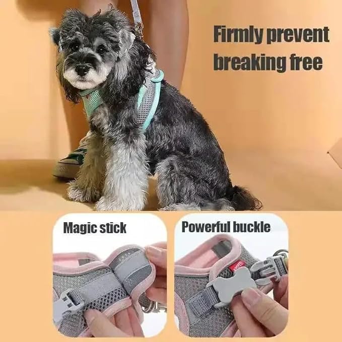 Cats Dog Accessories Small Dog Collar Safety Vest Pet Chest Rope Dogs Cover Breathable Adjustable Harnesses Supplies Products 113302208876 Ydrue XS 1.5-3 Kg/D