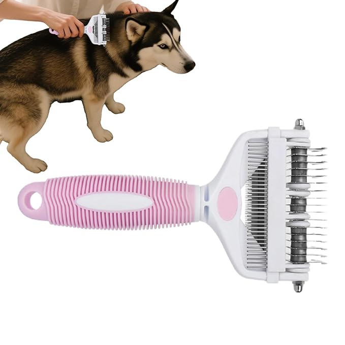 Dog Brush for Shedding,Safety Ergonomic Pet Supplies,Cat Hair Brush Undercoat Detangling Comb | for Small Medium Long Short Puppy Kitten Home Indoor Travel