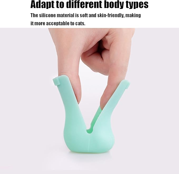 Anti-Scratch Cat Foot Cover 4pcs Silicone Cat Claw Covers Cat Claw Covers Cat Boots Cat Shoes for Bathing Shaving Grooming(Mint Green)
