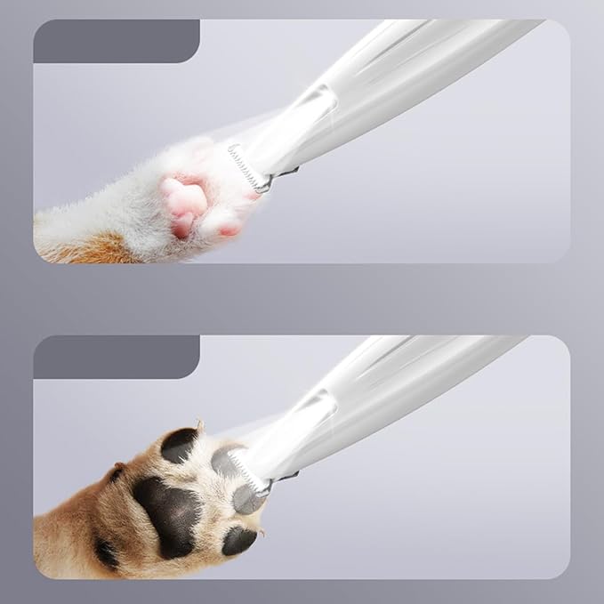 Cat Hair Trimmer - Cordless Waterproof Grooming Equipment, Pet Hairs Trimmer with Safe Precision Blades, Paws Eyes Face Buttocks, Small Medium Large Breeds, Grooming for Cats