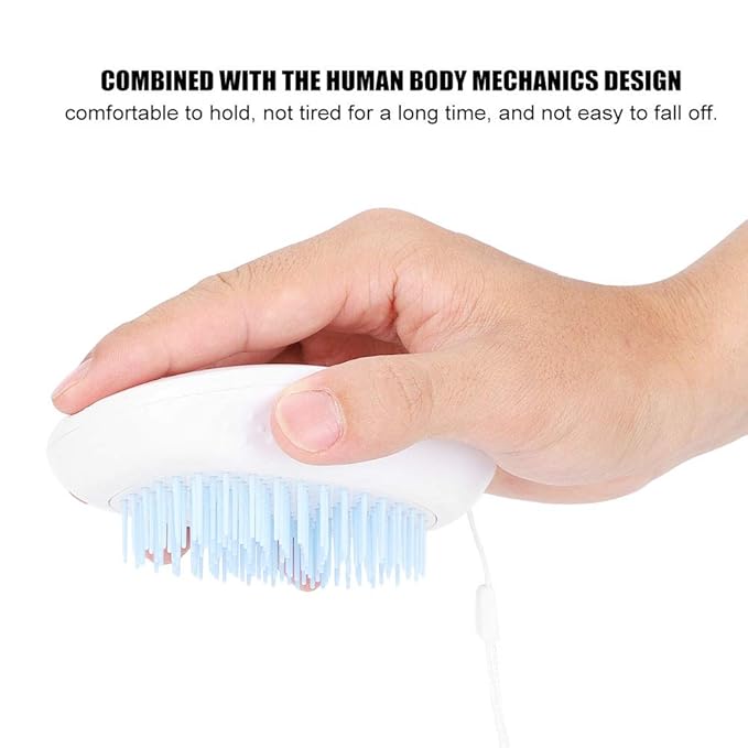 FLEXMAN Dog Bath Brush, 2 in 1 Multi Functional Plastic Self Grooming Cat Brush, Cat Self Groomer, Pet Shower Bathbrush Accessory