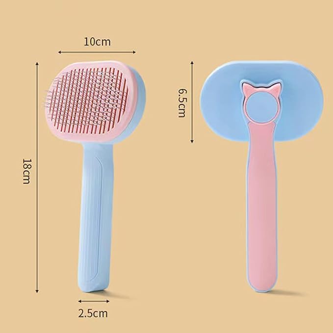 Pet Brush Slickers Comb Bent Steel Needle For Shedding & Grooming For All Long/Short Hair Dogs Cats Pet Dog Slickers Brush Soft Massage Grooming For Dogs Cats With Double