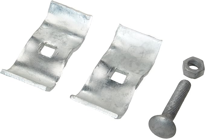 Plutreas Chain Link Fence Panel Clamps 1-3/8" Dog Kennel Panel Clamps for Round Pipe Panel Frame (Set of 10)
