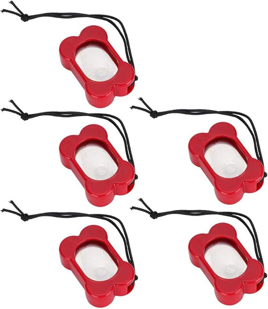 Pet Training Clicker, Adjustable Three Gears, Compact Lightweight, 5PCS for Dogs - Durable ABS Material, Convenient Carrying, Effective Dog Training Supplies