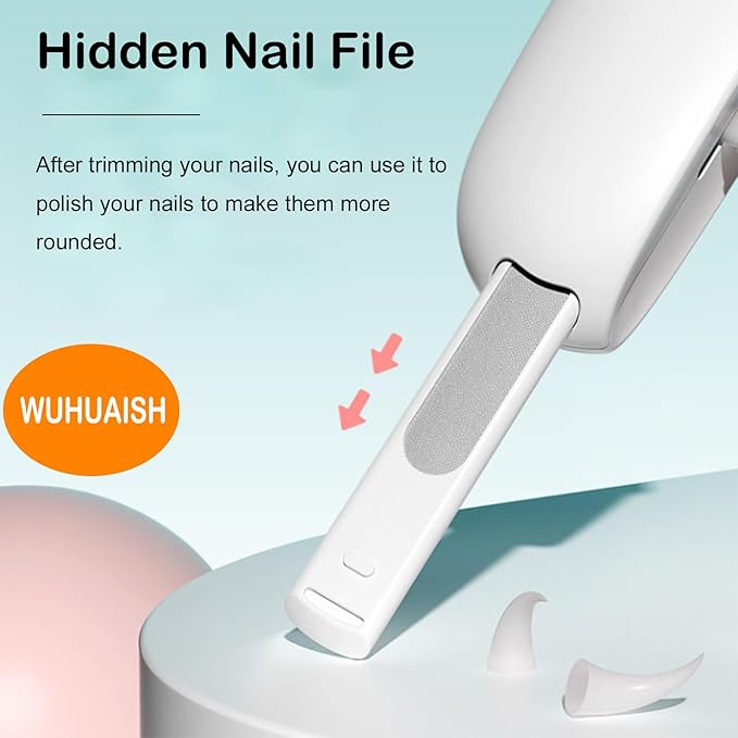 Cat Nail Clippers, Dog Nail Clippers for Kittens at All Stages and Puppies at a Young Age, Adjustable Hole Size with Hidden Nail File. (Blue)