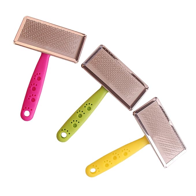 BESTonZON 3pcs Pet Grooming Comb Medium Pet Hair Removal Cleaning Tool Ergonomic Cats Random Massage Comb for Grooming Supplies