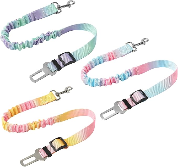 3lots Vehicle Seatbelt Harnesses Removable Dog Seats Belt Harnesses for Small Dogs Travel Pet Supply Pet Car Travel Gear