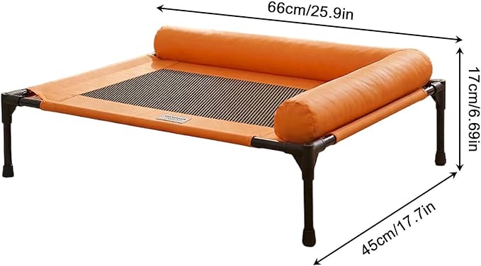 Consistent Dog Bed - 66x17x45cm Pet Elevated Rest Nest, Puppy Moisture-Resistant Bed | moisturee-prooff Pet Supplies for Camping Patio Indoor Backyard Outdoor Beach Living Room Balcony Bedroom